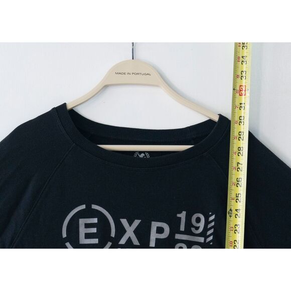 Express Sweatshirt Black 1980 EXP Men's Side Zip Casual Pullover Size XL - Picture 5 of 6